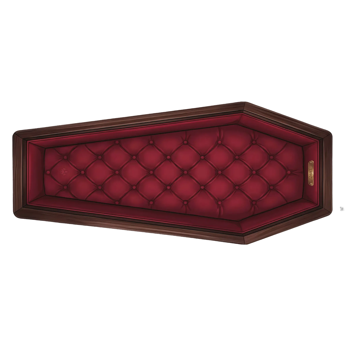 Rest in Red Coffin Muismat - Muismat XXL